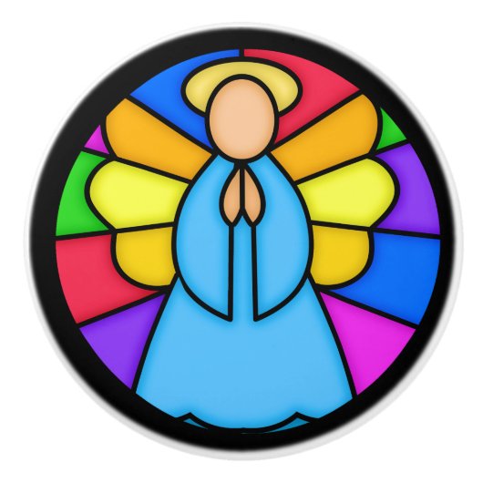 Angel Ceramic Knob Keramische Knop (Voorkant)