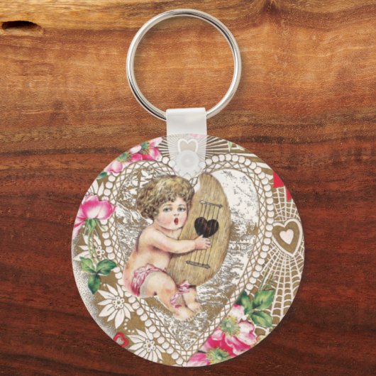 Angel Cherub  Afbeelding Sleutelhanger (Voorkant)
