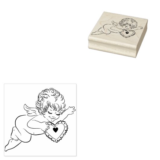 Angel Cherub Art Stempel (Gestempeld)