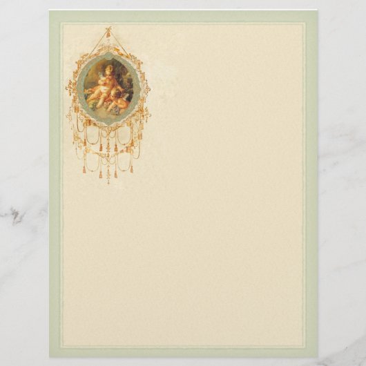 Angel Cherub  Golden Letterhead (Voorkant)