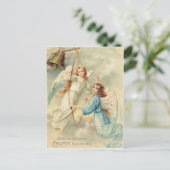 Angel Cherub Hemel Ringing Bell Briefkaart (Staand voorkant)