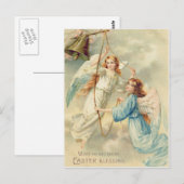 Angel Cherub Hemel Ringing Bell Briefkaart (Voorkant / Achterkant)