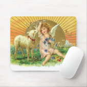  Angel Cherub met Lamb Muismat (Met muis)