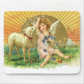  Angel Cherub met Lamb Muismat (Voorkant)