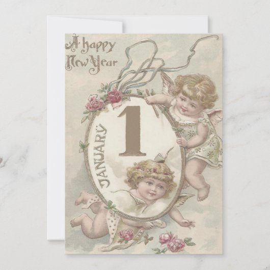 Angel Cherub Roos Kaart (Voorkant)