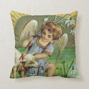 Angel Cherub Sun Lamb Schaap Kussen