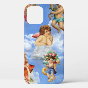 angel cherub wolken antiek , zwaar Victoriaans Case-Mate iPhone Case