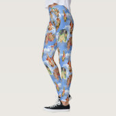 angel cherub wolken antiek , zwaar Victoriaans Leggings (Links)