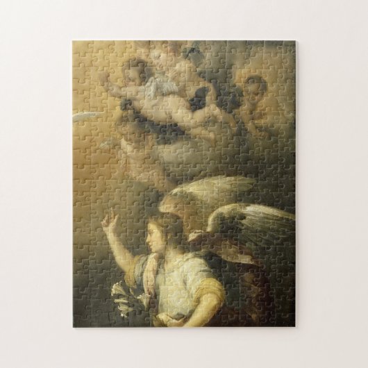 Angel & Cherubs (details van beknotting) Fine Art Legpuzzel (Verticaal)