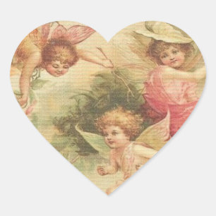 Angel Cherubs Hart Sticker