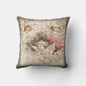  Angel Cherubs Klassic Round Sticker Kussen (Achterkant)