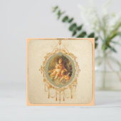 Angel Cherubs nodigt uit om de datumkaarten op te  Save The Date (Staand voorkant)