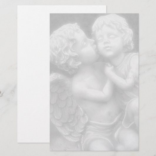 Angel Cherubs Stationery Briefpapier (Voorkant / Achterkant)