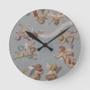 Angel Cherubs Whimsical Renaissance Ronde Klok