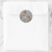 Angel Cherubs Whimsical Renaissance Ronde Sticker (Tas)