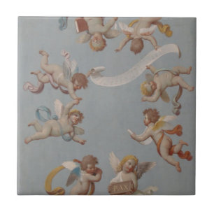 Angel Cherubs Whimsical Renaissance Tegeltje