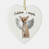 Angel Chihuahua Keramisch Ornament (Rechts)