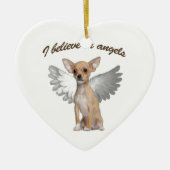 Angel Chihuahua Keramisch Ornament (Voorkant)