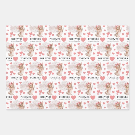 Angel Chihuahua Wrapping Paper Flat Sheet Set 3 (Voorkant 3)