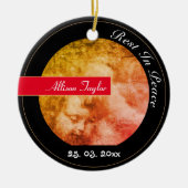  Angel Child en Stormy Heaven/Kerstmis Keramisch Ornament (Voorkant)