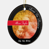  Angel Child en Stormy Heaven/Kerstmis Keramisch Ornament (Links)