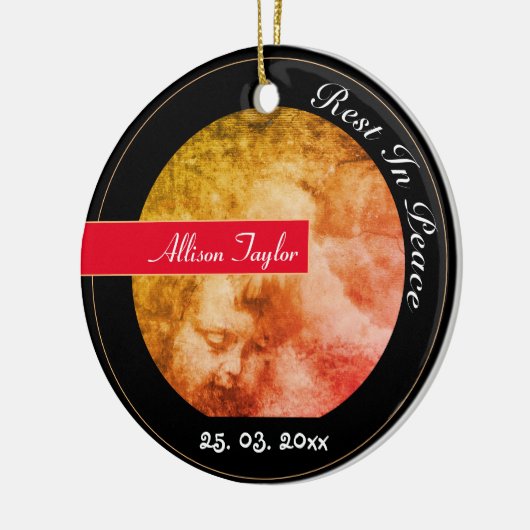  Angel Child en Stormy Heaven/Kerstmis Keramisch Ornament