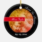  Angel Child en Stormy Heaven/Kerstmis Keramisch Ornament (Achterkant)