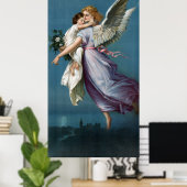 Angel & Child in Heaven Retro Vintage Poster (Thuiskantoor)