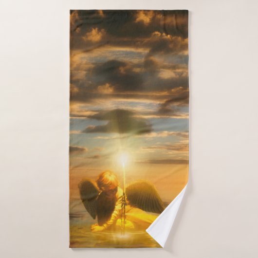 Angel Child LIGHT DE WERELD Badhanddoek (Badhanddoek)