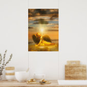 Angel Child LIGHT DE WERELD Poster (Keuken)