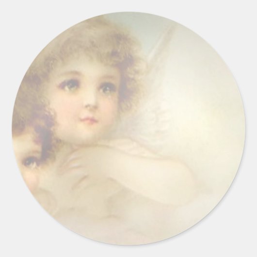 Angel Children Ronde Sticker (Voorkant)
