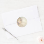 Angel Children Ronde Sticker (Envelop)