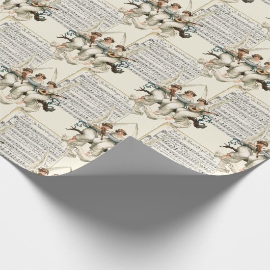 Angel Chorus Kerstmis - Specificaties Cadeaupapier (Hoek)