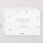 Angel Christelijke kerstwinterfeestkaarten Feestdagenkaart (Achterkant)