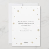 Angel Christelijke kerstwinterfeestkaarten Feestdagenkaart (Achterkant)