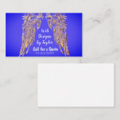 Angel Christelijke Paarse Visitekaartjes (Voorkant / Achterkant)