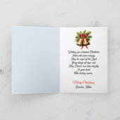 Angel Christmas Blessing Add Signature Religious Feestdagen Kaart (Binnen)