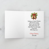 Angel Christmas Blessing Add Signature Religious Kaart (Binnen)