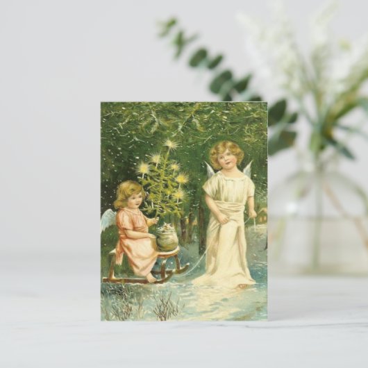  Angel Christmas Briefkaart (Staand voorkant)