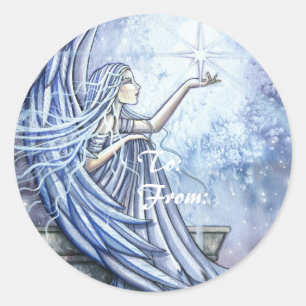 Angel Christmas Holiday Gift Labels Stickers