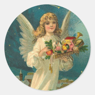 Angel Christmas Holiday Sticker