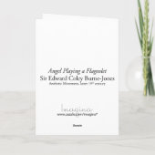 Angel Christmas Kaarten - Edward Burne-Jones (Achterkant)