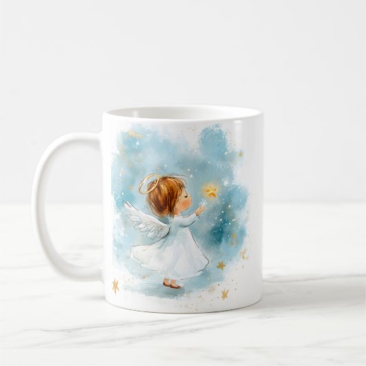 Angel Christmas Mug Holiday Gift Koffiemok (Links)