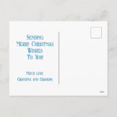 Angel Christmas Tree gepersonaliseerde vakantie Br Feestdagenkaart (Achterkant)