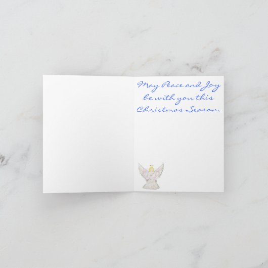 Angel Christmas Wenskaart Feestdagen Kaart (Binnen)