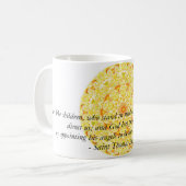 ANGEL citeert inspirerend Saint Thomas Aquinas Koffiemok (Voorkant links)