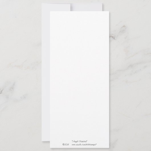 Angel Clarissa flat card Kaart (Achterkant)
