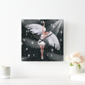 Angel Clock Vierkante Klok (Huis)