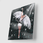 Angel Clock Vierkante Klok (Hoek)