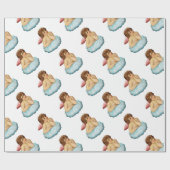 Angel Cloud Cupid Cadeaupapier (Vlak)
